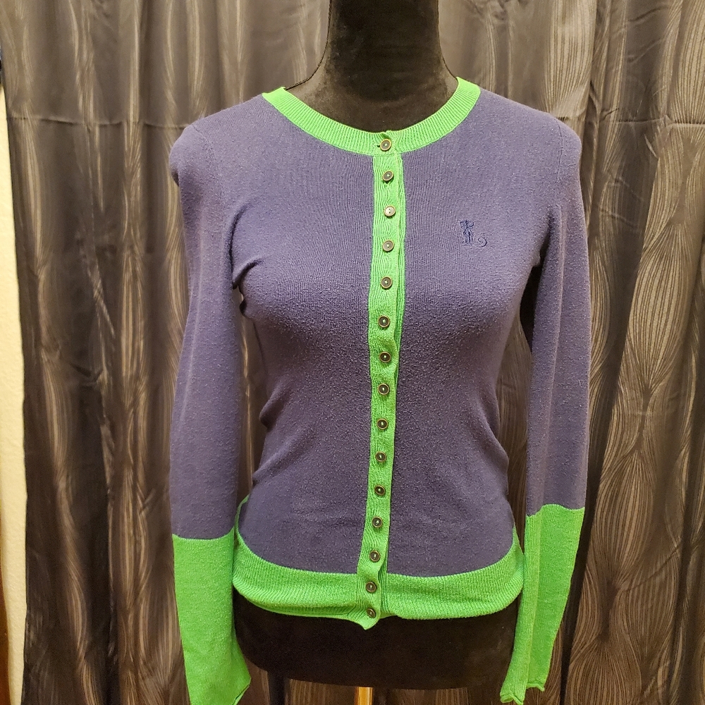 Color Block Cardigan